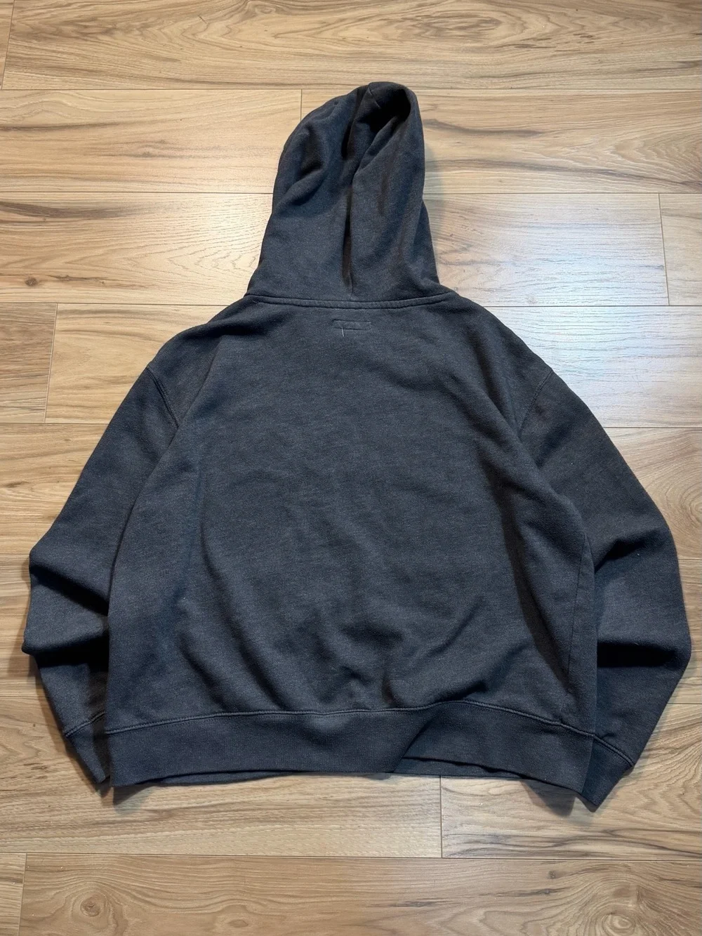 Aeropostale Dark Grey Crewneck Hoodie with Floral 'AERO' Logo